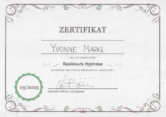 Zertifikat Hypnose