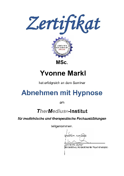Zertifikat Hypnose